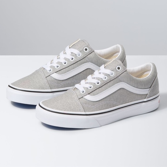 Vans Shoes - [ nib ] Vans Old Skool Silver Lurex Sneakers